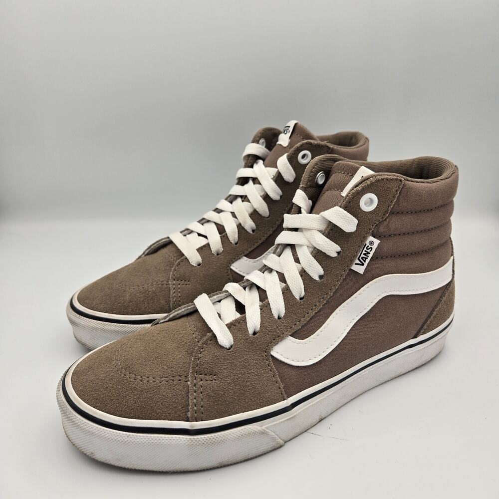 Vans Filmore Hi Suede High‑Top Sneakers – Women’s 7.5, Brown/Taupe
